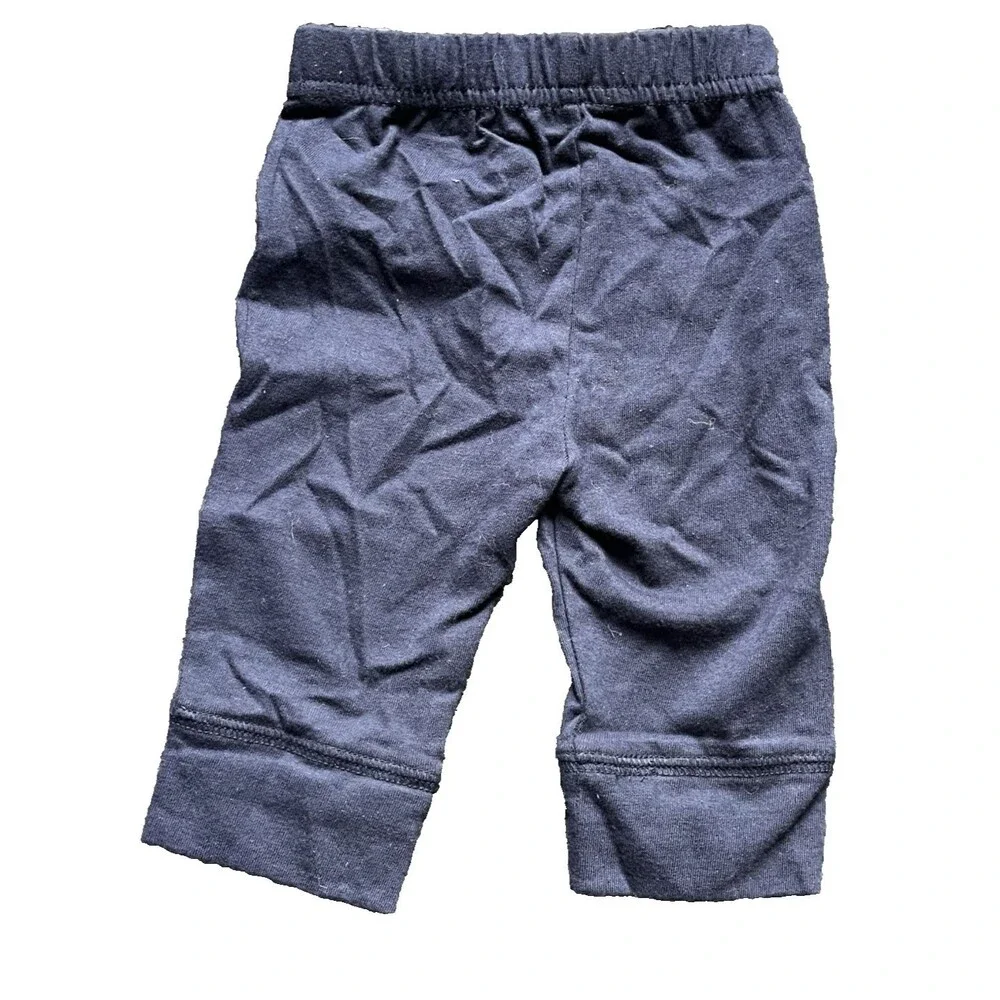 Baby Gap Navy Cotton Knit Jogger Pants Size 0-3 Months